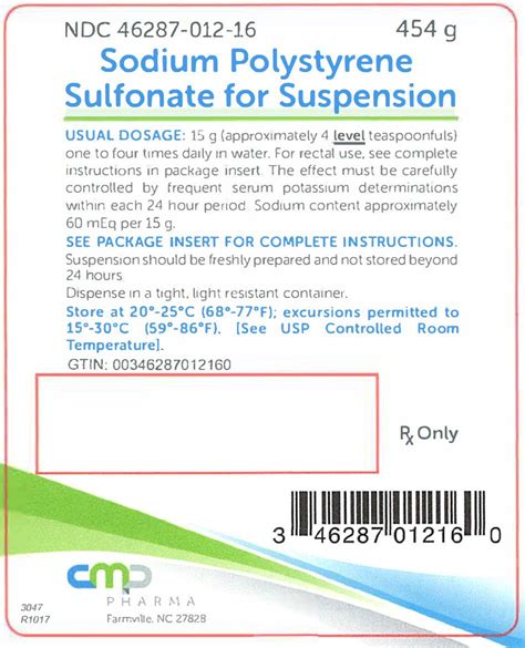 Sodium Polystyrene Sulfonate Administration